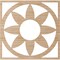 Ekena Millwork Blume Wood Fretwork Pierced Ceiling Medallion, Alder, 34"OD x 11 3/4"ID x 3/8"T CMWP34X34X0375BLAL - alternate 2